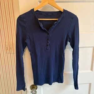 Nili Lotan Jordan Henley | Marine Blue | Small